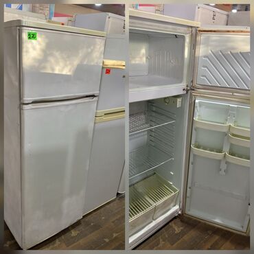 Посудомоечные машины: İki qapılı soyuducu - Üst bölmə: dondurucu. İçi rəfli, buzlanma