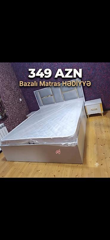 matras satisi: Bazalı yataq dəsti – matras hədiyyə! - Ölçü: standart iki nəfərlik — 1