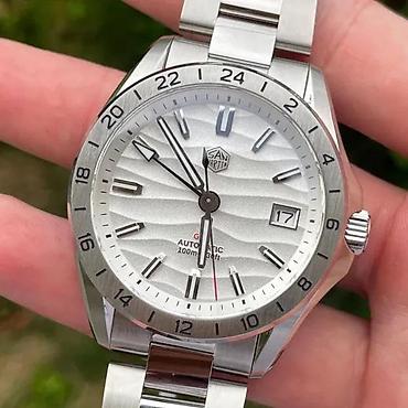 Ručni satovi: San Martin SN0129 GMT - 39mm - Bela - Seiko NH34 — 3