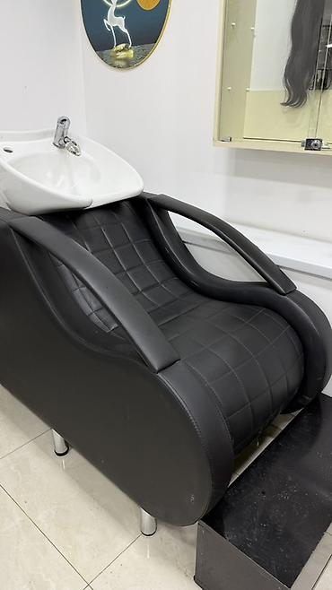 Salon, tibbi mebel: Salon üçün yuma kreslosu + keramik lavabo - Model: inteqrə olunmuş — 3