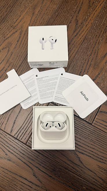 airpods mac: İşlənmiş Simsiz (Bluetooth) Qulaqcıqlar, Apple, rəng - Ağ — 3