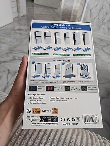 playstation 4 disc: OVO P5 Cooling Stand with Controller Charger – PS5 üçün çoxfunksiyalı — 2
