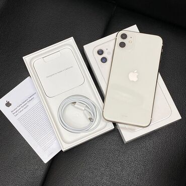 Honor: IPhone 11, 128 ГБ, Белый, Гарантия, Face ID, С документами