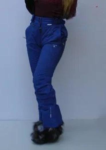 Ski pantalone: Ženske ski pantalone sa tregerima – tamnoplave - Visok struk sa — 20