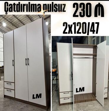Asılqanlar: Açılan, 3 qapılı Düz dolab, Qarderob, paltar dolabı