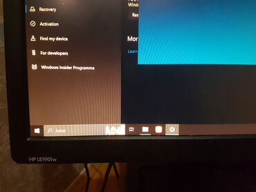 Monitorlar: Monitor Xüsusiyyətləri: Marka: HP Model: LE1901w Ekran Ölçüsü: 19