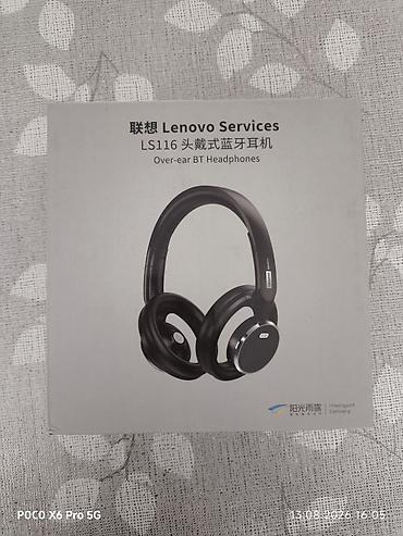 Qulaqcıqlar: Yeni Simsiz (Bluetooth) Qulaqcıqlar, Lenovo, rəng - Qara — 1