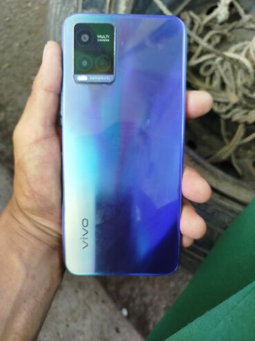 купить простой телефон: Vivo Y21, 64 ГБ, түсү - Көк