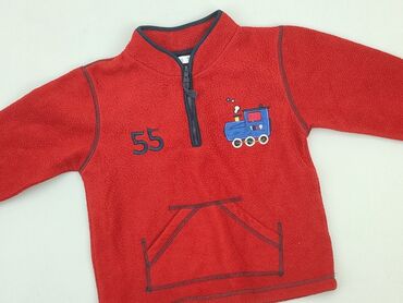 spódniczka w kratkę czerwona: Sweatshirt, 1.5-2 years, 86-92 cm, condition - Good