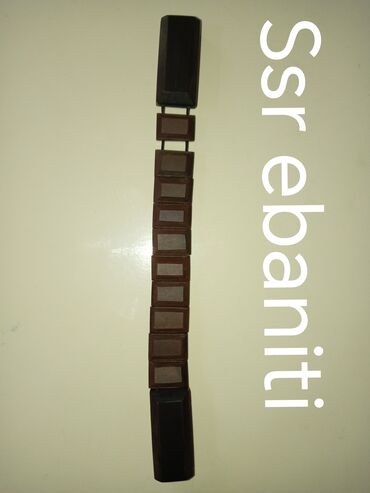 SİM-kartlar: SSR ebaniti – əl işi təsbeh/bileklik - Material: ebonit (SSR