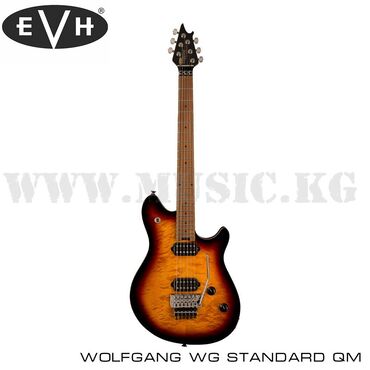 музыкальная гитара: Электрогитара EVH Wolfgang WG Standard QM, Baked Maple Fingerboard
