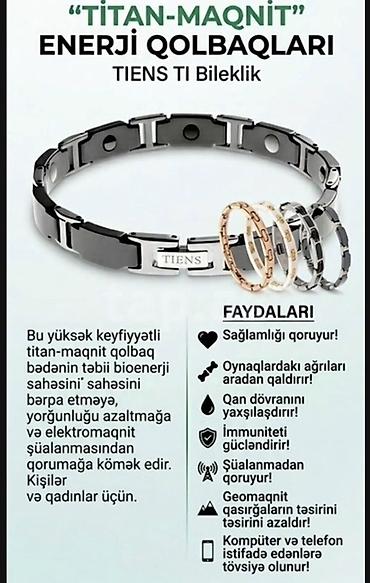 deri gödekceler: Tiens (Tianshi) qolbaqları (əsasən Titan Enerji və ya Titan Maqnit — 1