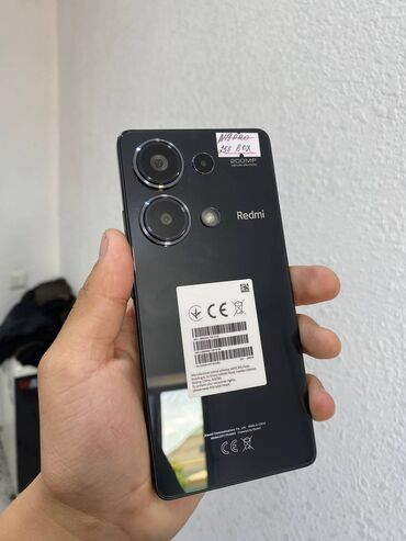 Redmi: Redmi, Redmi Note 13 Pro, Б/у, 256 ГБ, цвет - Черный, 2 SIM, eSIM