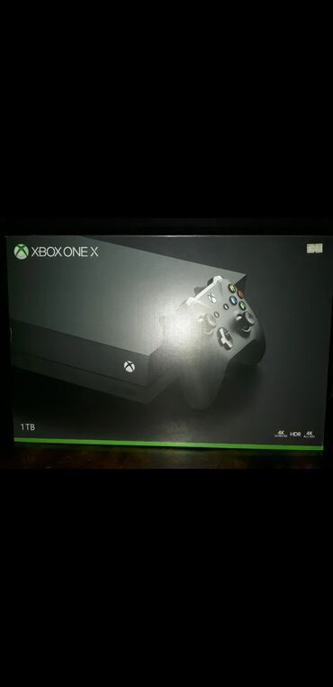 Xbox One: Xbox one x 1tb tezeden secilmir, 2 ay işlenib qutudan cıxan her şeyi