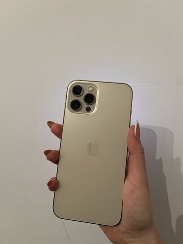 Apple iPhone: IPhone 12 Pro Max, 128 GB, Qızılı, Face ID — 10