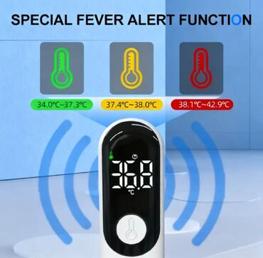 Termometrlər: Təmasız rəqəmsal termometr - İnfraqırmızı, təmas olmadan ölçüm - C/F — 9