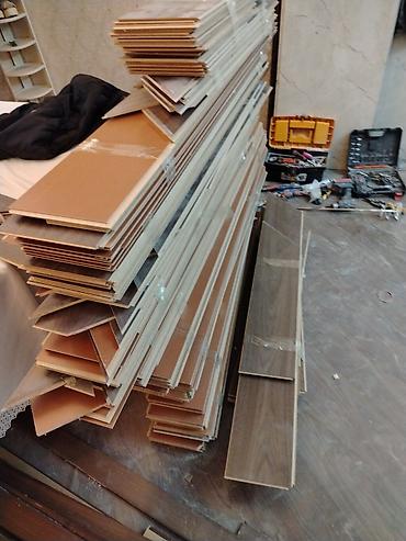 lovhe: Laminate döşəmə taxtaları – qoz teksturası - Material: laminat döşəmə — 1