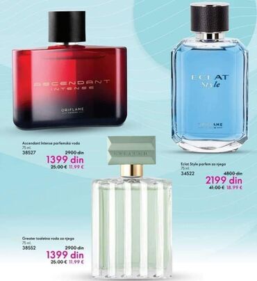 Parfemi: ORIFLAME PORUCI ILI SE UCLANI na lalafo.rs — 8 Parfemi: ORIFLAME PORUCI ILI SE UCLANI — 8