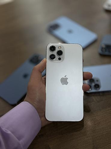 telecom: IPhone 12 Pro Max, 256 GB, White Titanium, Face ID, Zəmanət, Sənədlərlə — 2