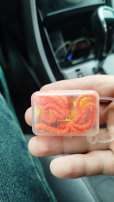 eşitmə aparatı: Səsdən qorunma üçün “Ear Plugs” – qulaq tıxacları - Növlü: kordlu — 1