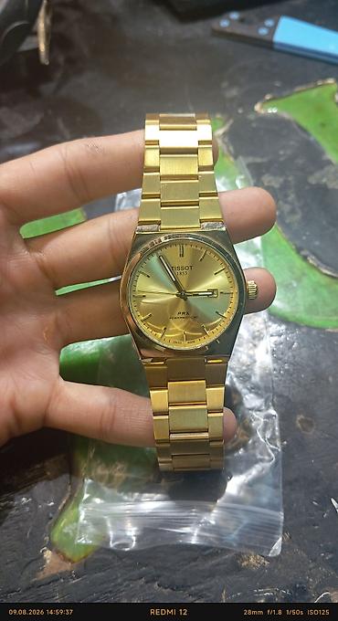 Наручные часы: Tissot PRX Powermatic 80 – qızılı rəngli kişi saatı - Brend/model — 1
