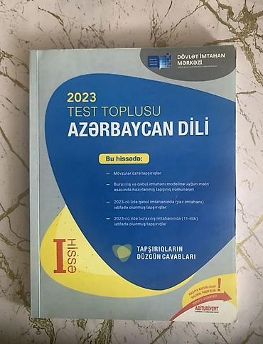 Kitablar və jurnallar: Azərbaycan dili Testlər 9-cu sinif, DİM, 1-ci hissə, 2023 il — 1