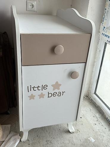 Uşaq dolabları: Uşaq otağı üçün kiçik şkaf/ tumbə - Dizayn: “little bear” yazılı — 1