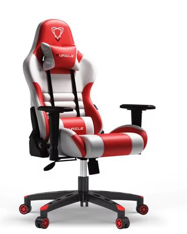 Ofis və oyun kresloları: Yeni, Təkərli, Qolları tənzimlənir, Dəri — 18