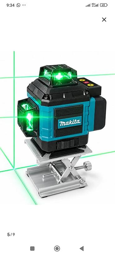 Лазерный нивелир Makita 3D (зеленый луч) — профессиональный комплект