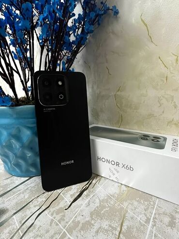 honor qiymeti: Honor X6b, 256 GB, rəng - Qara, Zəmanət, Qırıq, Barmaq izi