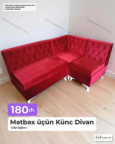 metbex kunc divan: Künc divan, Mətbəx üçün, Parça, Açılan — 1