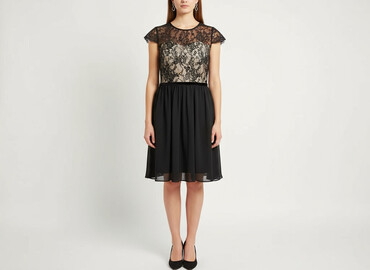 sukienki kopertowe na wesele dla puszystych: Sukienka damska, rozmiar S