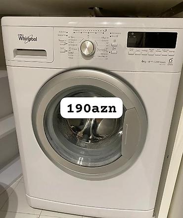 Məişət texnikası: Whirlpool önyükləməli paltaryuyan maşın - Yük həcmi: 6 kq - Enerji — 1