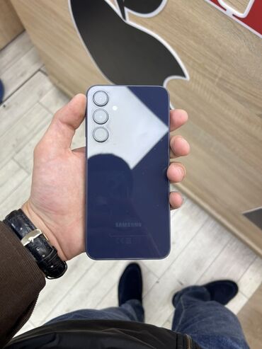 Opel: Samsung Galaxy A35, 256 ГБ, цвет - Синий, Отпечаток пальца