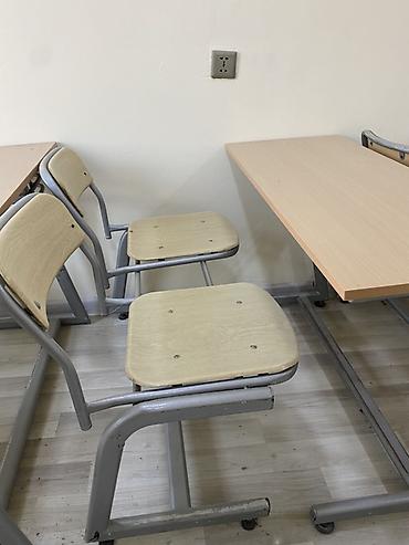 məktəb masası: Cox az işlənmiş məktəbli partaları və oturacaqları Türk istehsalıdır — 2