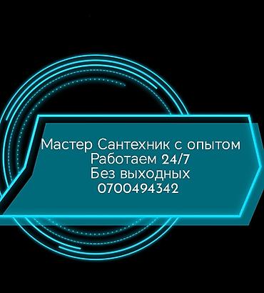 Сантехнические работы: Услуги опытного сантехника 24/7, без выходных. Профессиональные — 1