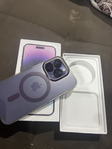 Apple iPhone: IPhone 14 Pro, Б/у, 512 ГБ, Защитное стекло, Чехол, Коробка, 96 %