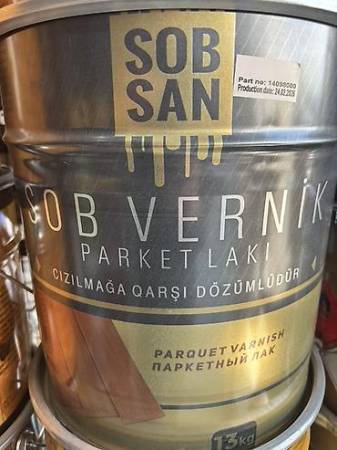 yağ sobaları: Selülozik Döşəmə və parket üçün lak, SOBSAN, 13 l, rəng - Şəffaf, Qoruma — 4