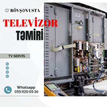 televizor usdasi: Televizor temiri Təmiri ünvana gələrək yerində edə bilərik yalnız