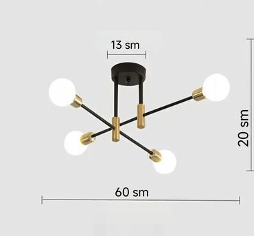 мойдодыр для ванной в баку: Çılçıraq, 4 lampa, Metal