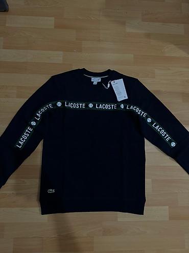tech flecee: Мужская толстовка, L, XL, 2XL, Lacoste, Новый, цвет - Синий, Самовывоз — 5