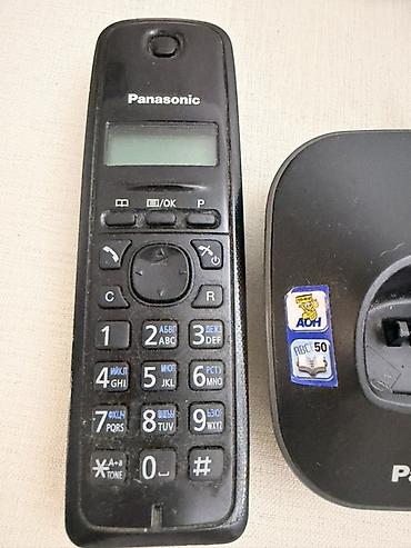 panasonic telefonu: Panasonic simsiz ev telefonu və şarj bazası - Brend/model: Panasonic — 3