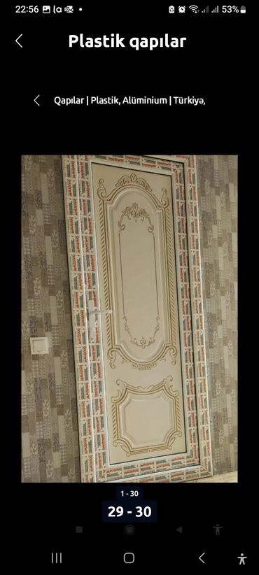 Plastik qapılar: Yeni Plastik qapı 80x200 sm Zəmanətli, Pulsuz çatdırılma, Rayonlara çatdırılma — 19