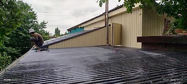 Навесы: Навес из поликарбоната с металлическим каркасом - — 8