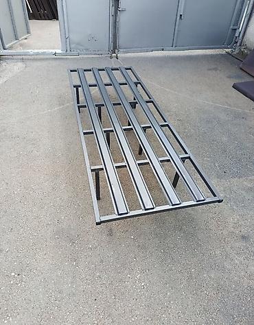 Metall çarpayı çərçivəsi - Material: möhkəm polad profillər -