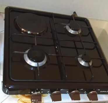 блендер 3 в 1: Плита Euroline, Комбинированная, Настольная, 4 конфорки