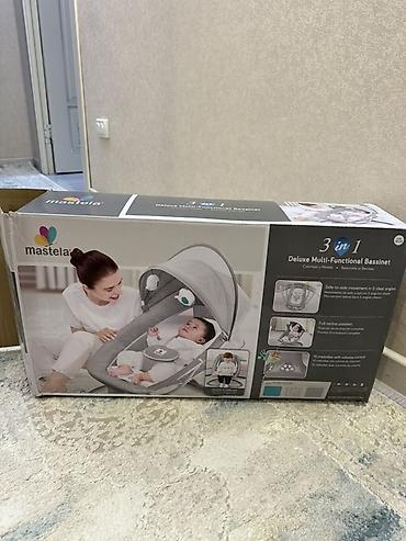кочалка: Детская люлька-качалка Mastela 3 в 1 Deluxe Multi-Functional Bassinet — 1