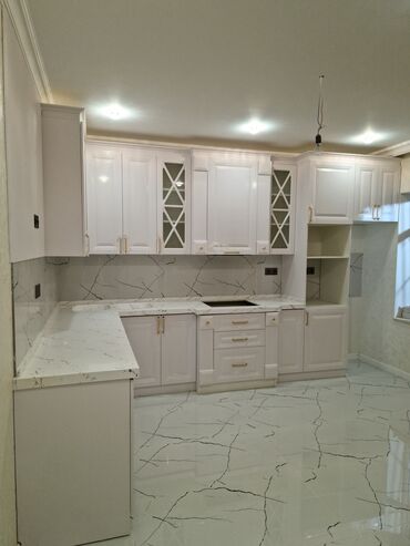 Sifarişlə mətbəx mebeli: Sifarişlə mətbəx dəsti, Özü çəkən petlələr, MDF, Kredit yoxdur, Pulsuz çatdırılma, Ödənişli çatdırılma, Rayonlara çatdırılma — 4