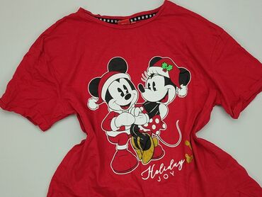 koszulka biało czerwona: Koszulka, Disney, 14 lat, 158-164 cm, stan - Dobry