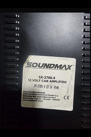 həsərat qovan aparat: SOUNDMAX SX-2700.4 Salam alekum soudmaks uslter satlır təkcə uslter — 2